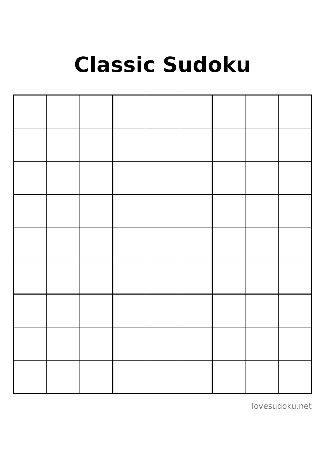 sudoku template